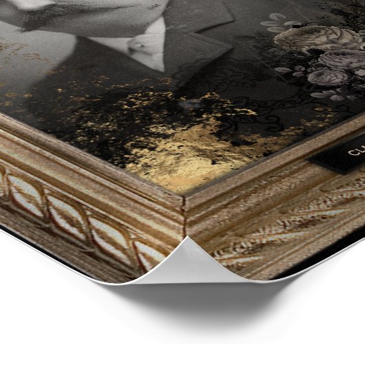 Spuk Portrait | Mustache Man | Poster (Ecke)