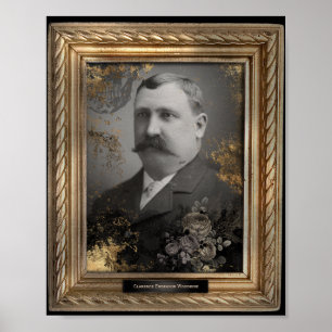 Spuk Portrait   Mustache Man   Poster