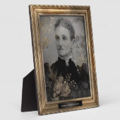 Spuk Portrait | Plaque | Alte Frau Fotoplatte (Seite)