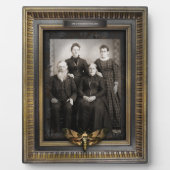 Spuk Portrait | Plaque | Familie von 4 Fotoplatte (Vorderseite)