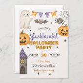 Spuk Pumpkin/Ghost-Bash-Karte Einladung (Vorne/Hinten)