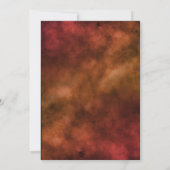 Spuk Pumpkin House Halloween Einladung (Rückseite)