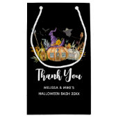 Spuk Pumpkin House mit Ghost & Bats Kleine Geschenktüte (Rückseite)