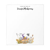 Spuk Pumpkin House mit Ghost & Bats Notizblock (Vorderseite)