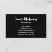 Spuk Pumpkin House mit Ghost & Bats Visitenkarte (Rückseite)