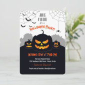 Spuk Pumpkin-Patch Einladung (Stehend Vorderseite)