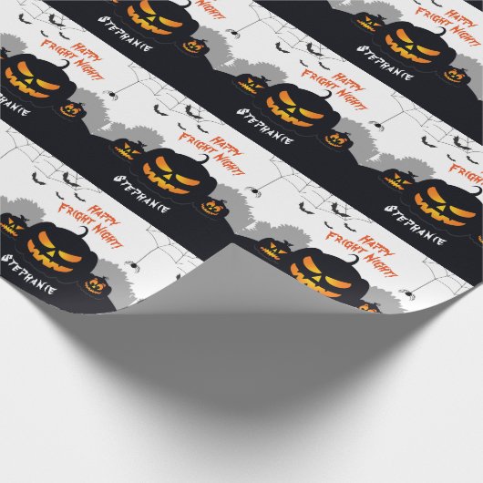 Spuk Pumpkin-Patch Geschenkpapier (Ecke)