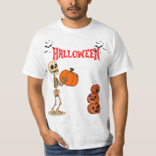 Spuk Pumpkin - Skull Horror Design T-Shirt