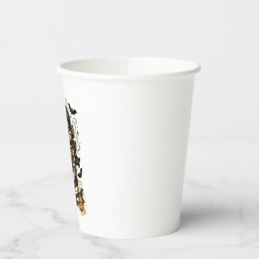 Spuk Puppe - Halloween-Cartoon Pappbecher (Links)