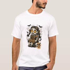 Spuk Puppe - Halloween-Cartoon T-Shirt