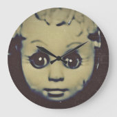 Spuk Puppengabe Großuhr Große Wanduhr (Vorderseite)