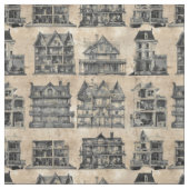 Spuk Puppenhäuser Stoff (Muster)