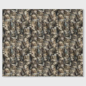 Spuk Puppenkloster Halloween Geschenkpapier (Flach)