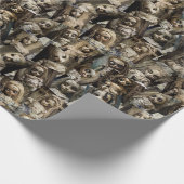 Spuk Puppenkloster Halloween Geschenkpapier (Ecke)