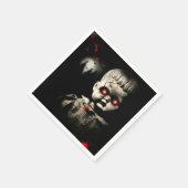 Spuk Puppenkloster Halloween-Kostüm-Party Serviette (Ecke)