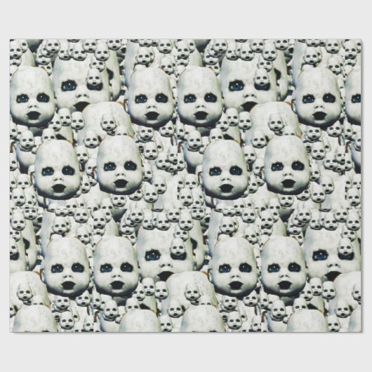 Spuk Puppenkopfpapier Geschenkpapier (Flach)