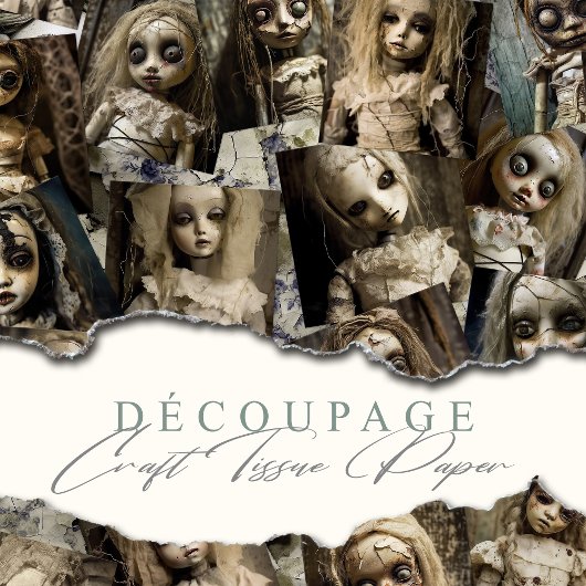 Spuk Puppenteppbuch zu Halloween Seidenpapier