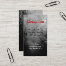 Spuk Raven Full Moon Custom Empfang Card