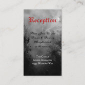 Spuk Raven Full Moon Custom Empfang Card Visitenkarte (Vorderseite)