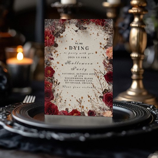 Spuk-Romance-Halloween-Party Einladung