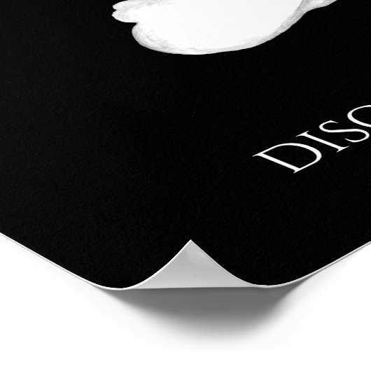 Spuk Rose Gothic Poster - Das Unbekannte verkörper (Ecke)