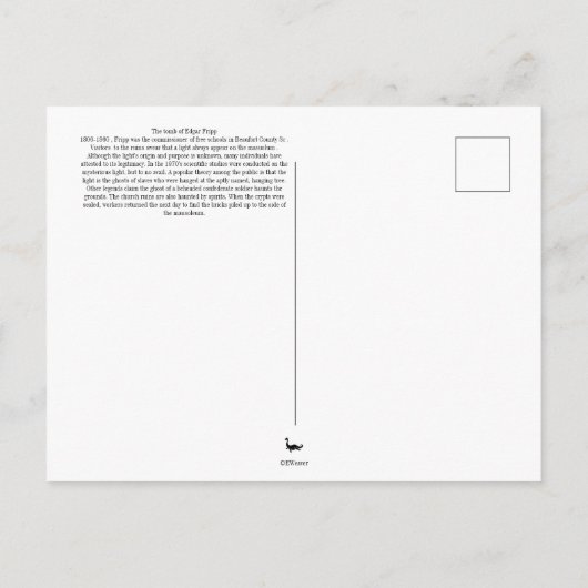 Spuk SC St. Helena Postkarte (Rückseite)