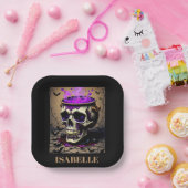 Spuk Schädelgotik Pappteller (Party)