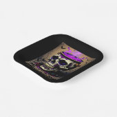 Spuk Schädelgotik Pappteller (Gewinkelt)