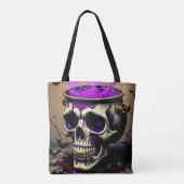 Spuk Schädelgotik Tasche (Rückseite)