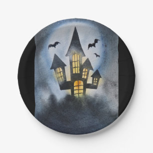 Spuk Schloss Halloween Pappteller