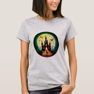 Spuk Schloss Happy Halloween Creepy T-Shirt