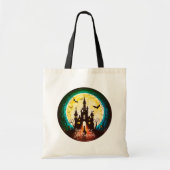 Spuk Schloss Happy Halloween Creepy Tragetasche (Vorne)