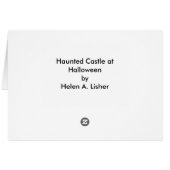 Spuk Schloss zu Halloween (Rückseite Horizontal)