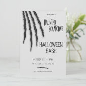 Spuk Scraeses Halloween Einladung (Stehend Vorderseite)
