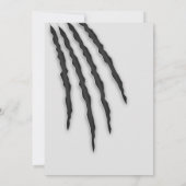 Spuk Scraeses Halloween Einladung (Rückseite)