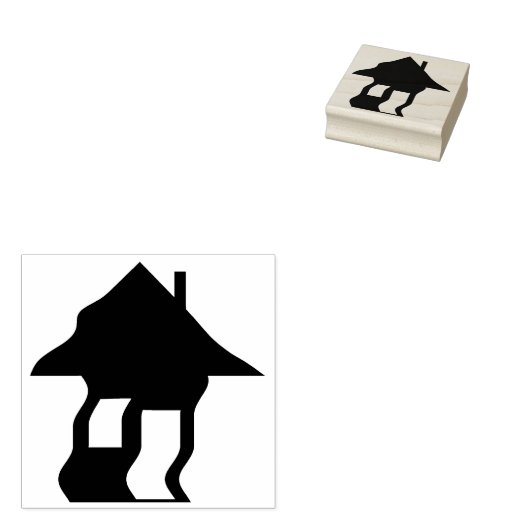 Spuk Silhouette Briefmarke Gummistempel (Stempel)