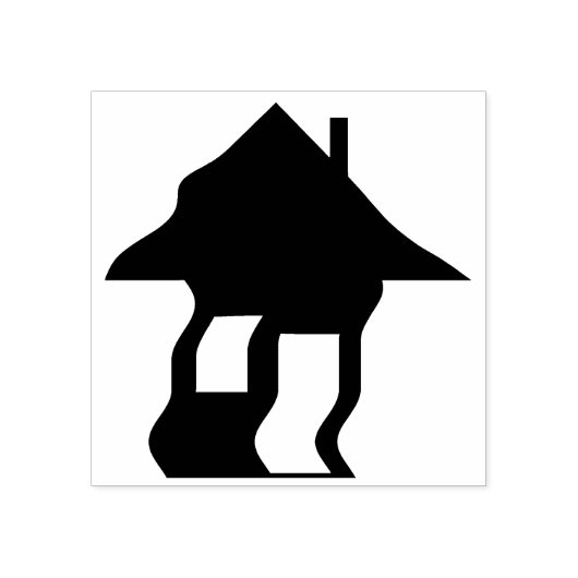 Spuk Silhouette Briefmarke Gummistempel (Prägung)