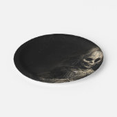 Spuk Skelettdoll Halloween-KostümParty Pappteller (Schrägansicht)