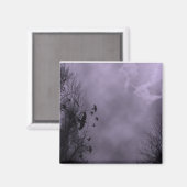 Spuk Sky Lila Mist Magnet (Vorderseite/Rückseite)