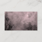 Spuk Sky Red Mist Custom Business Cards Visitenkarte (Rückseite)
