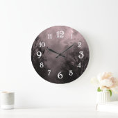 Spuk Sky Red Mist White Nummernuhr Große Wanduhr (Zuhause)