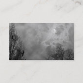 Spuk Sky Schwarz-weiße Visitenkarten Visitenkarte (Rückseite)