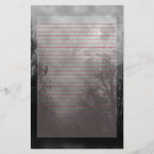 Spuk Sky Stationery Red Lined Briefpapier (Vorderseite)