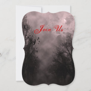Spuk Sky und Ravens Custom Halloween Einladung