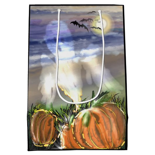 Spuk Strand Mittlere Geschenktüte (Rückseite)