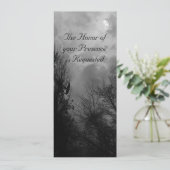 Spuk Straße mit Ravens Custom Wedding Einladung (Stehend Vorderseite)