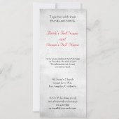 Spuk Straße mit Ravens Custom Wedding Einladung (Rückseite)