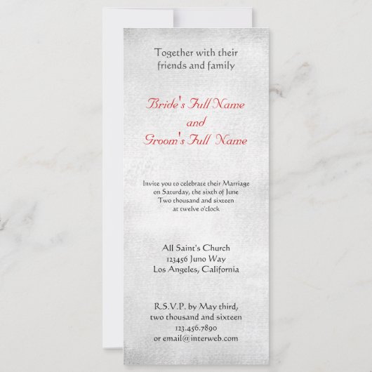 Spuk Straße mit Ravens Custom Wedding Einladung (Rückseite)