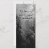 Spuk Straße mit Ravens Custom Wedding Einladung (Vorderseite)