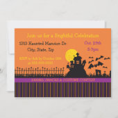 Spuk Streifen Einladung (Vorderseite)